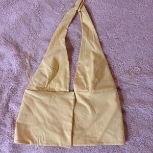Zara Yellow Halter Crop Top